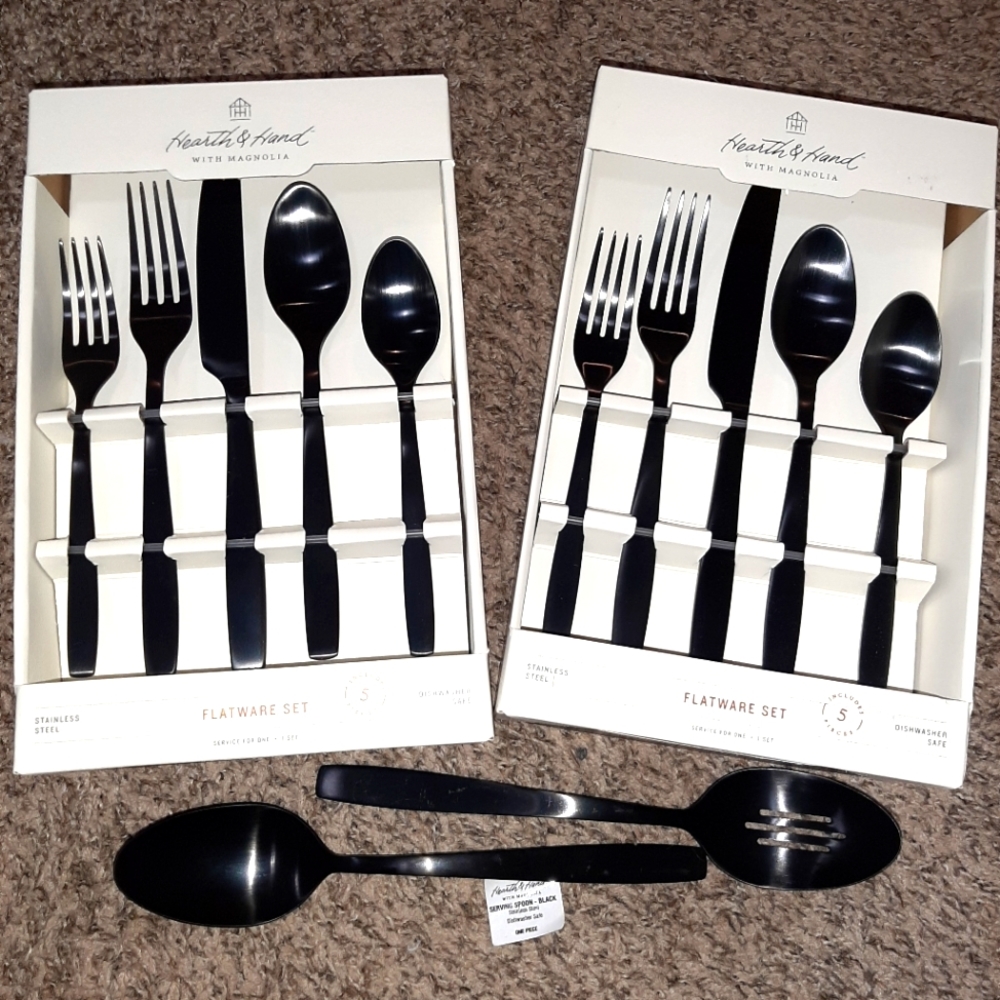 Magnolia Home Matte Black Flatware